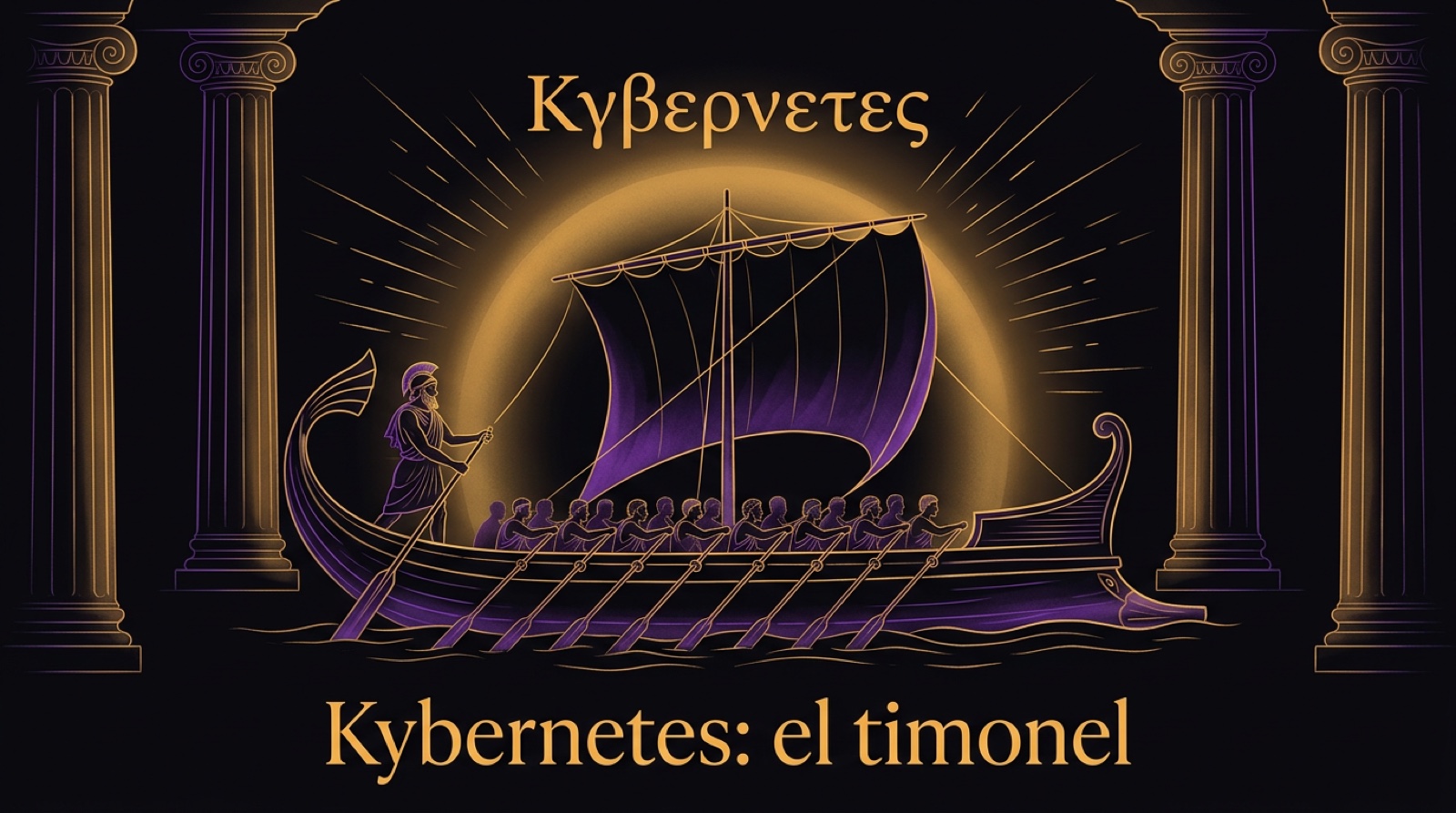 Kybernetes, timonel: la raíz griega de gobernar y de cibernética