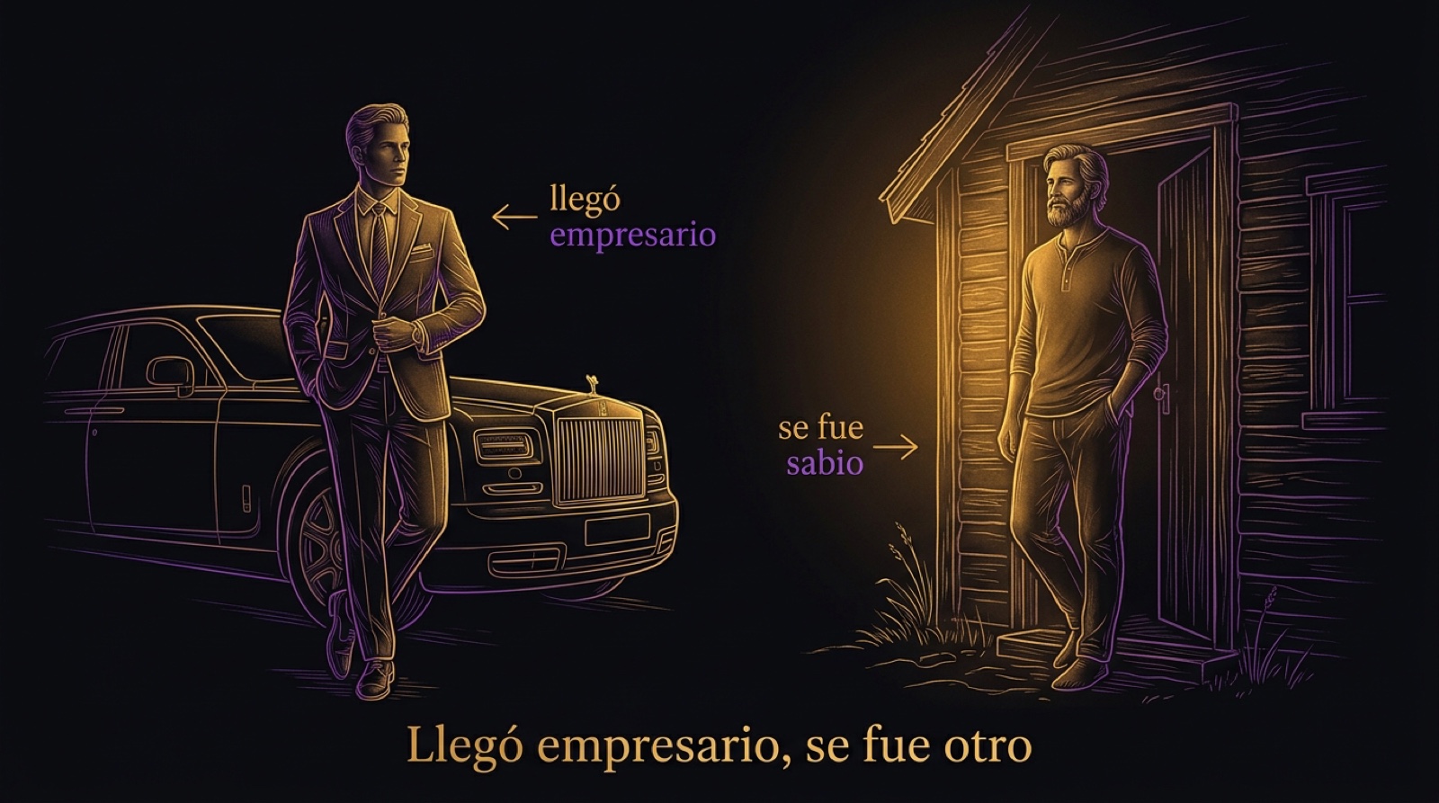 Beer llegó a Chile empresario del Rolls Royce y se fue a una cabaña sin agua: la experiencia lo transformó